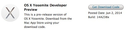 Download OS X Yosemite 10.10 DP 1