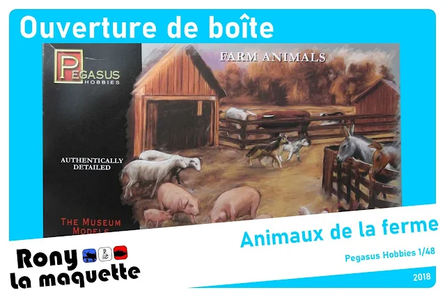 Animaux de la ferme de Pegasus Hobbies au 1/48.