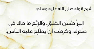 شرح حديث البر حسن الخلق...