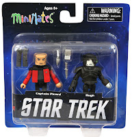 Diamond Select Star Trek Legacy Minimates - Captain Picard & Borg Hugh Figures