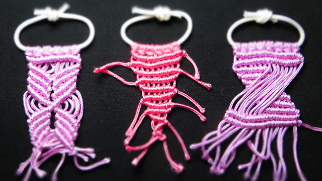 How to make 3 simple macrame patterns 