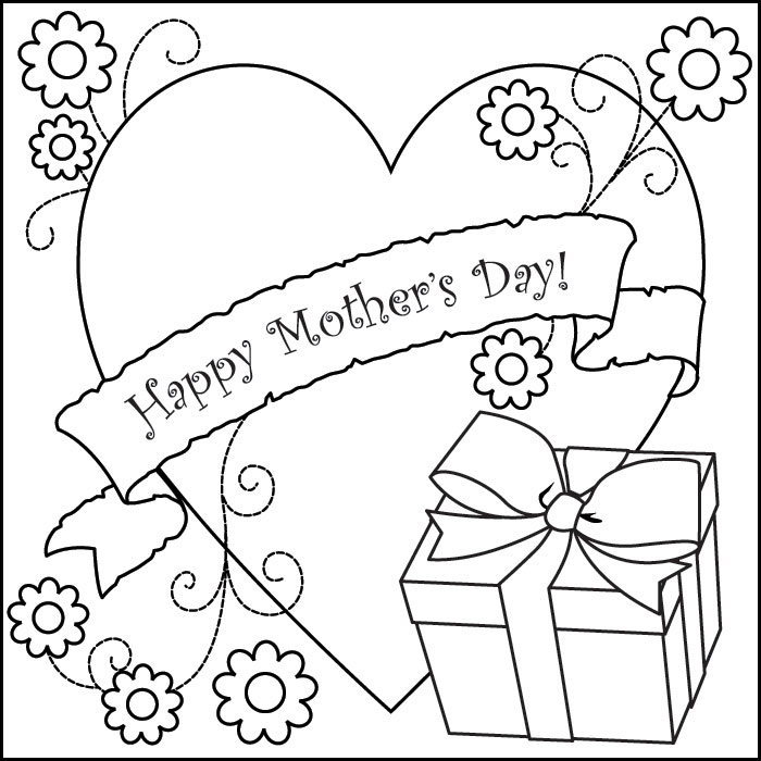 Mothers Day Coloring Pages Free Printable