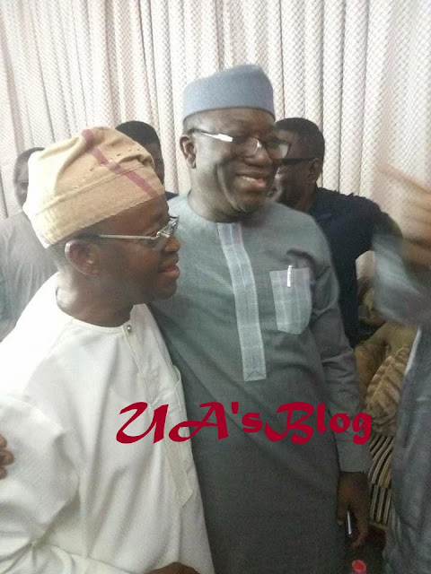 Osun rerun: Aregbesola, Fayemi, APC governors jubilate as Oyetola leads Adeleke [PHOTOS]