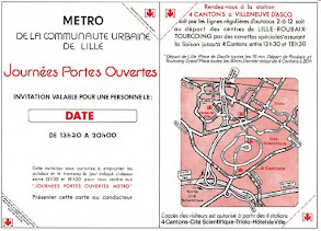 Carte d'accès aux portes ouvertes du VAL  - de 1982