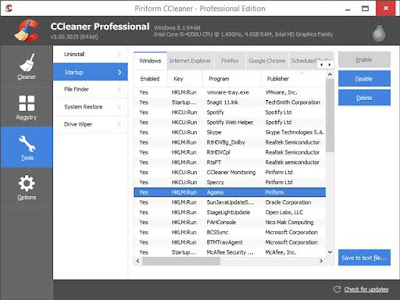 شرح برنامج CCleaner