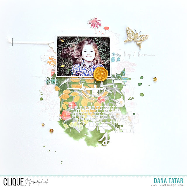 Fall Scrapbook Layout with Gorgeous Alexandra Renke Watercolor Patterned Paper and Die-Cuts