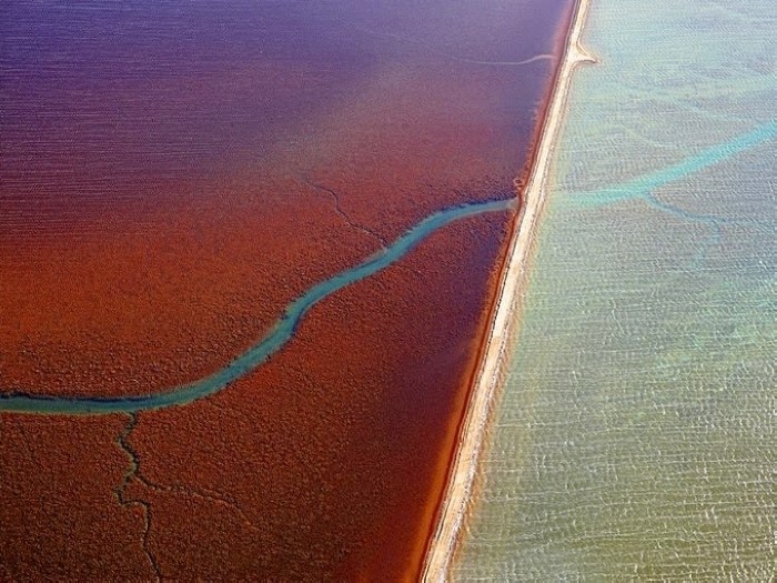 Dampier salt flats of Pilbara