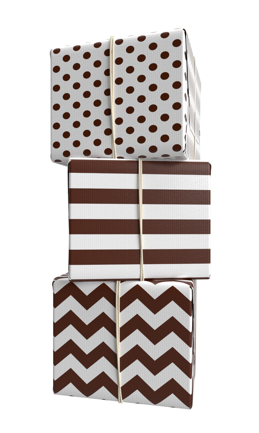 Brown and White Wrapping Paper