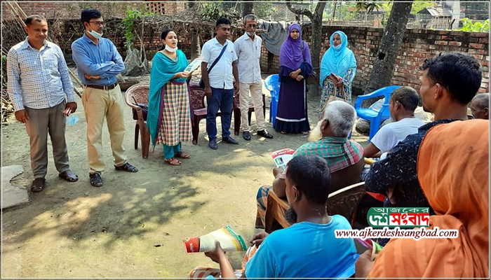 নওগাঁর রাণীনগরে আমন ধান রক্ষায় চলছে নানা কর্মকান্ড