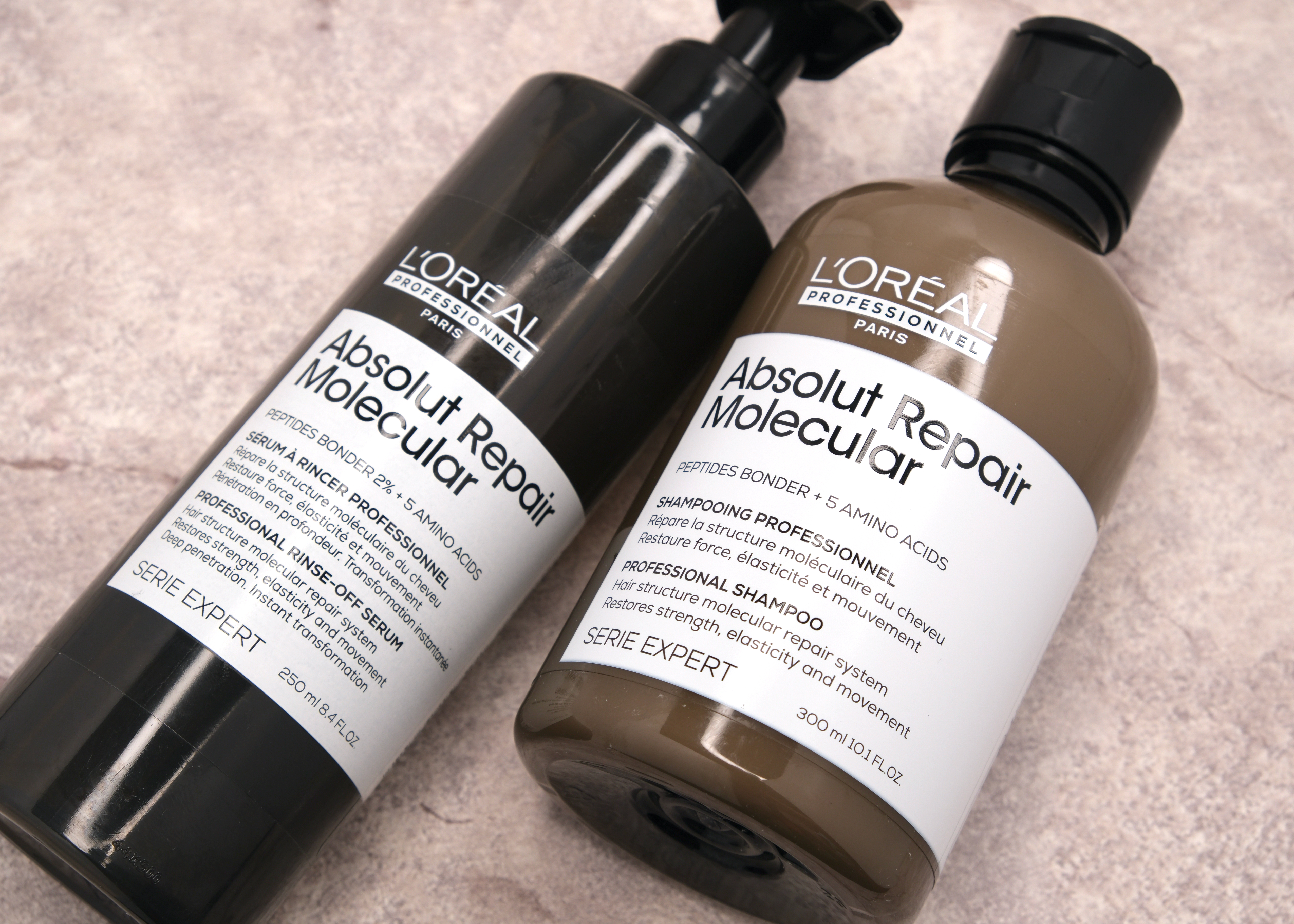 L'Oréal Professionnel | Absolut Repair Molecular Professional Shampoo, Rinse-Off Serum & Leave-In Mask: Review