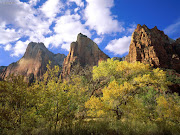 Zion National Park 2. (zion national park three patriarchs)