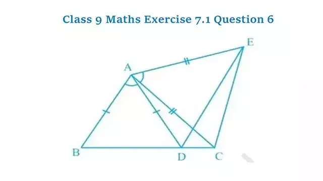 Class 9 Maths Chapter 7 Exercise 7.1 Question 6