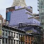 Purple Sheetrock - Next up, polka-dot sheetrock? On 3rd Ave. near 13th St.