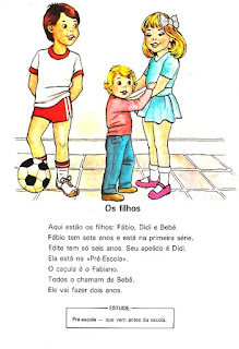 Leitura antiga para alfabetização