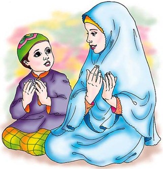 kartun_berdoa-ibu-anak