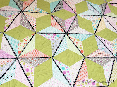 Anne's Lollipops and Licorice Quilt, using Jen Kingwell fabrics