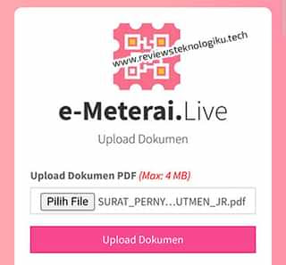 upload dokumen pdf di emeterai.live