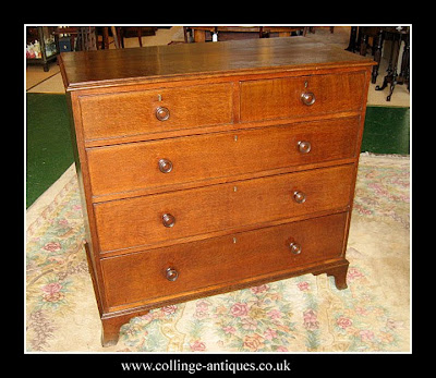 oak chest of drawers