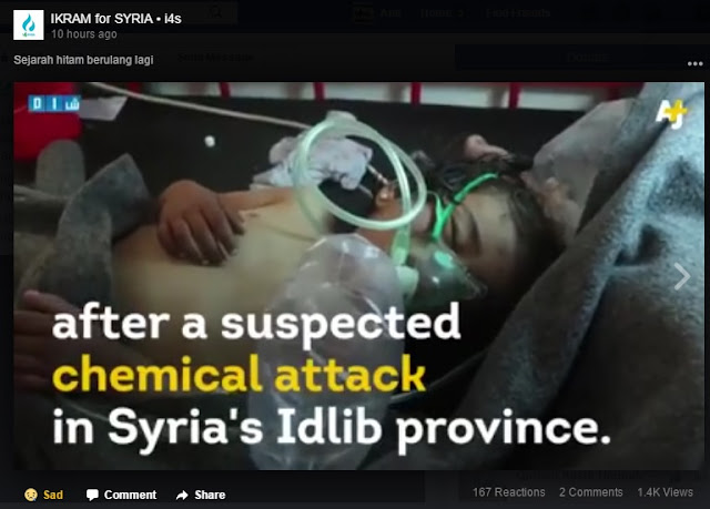 Serangan gas beracun di idlib syria