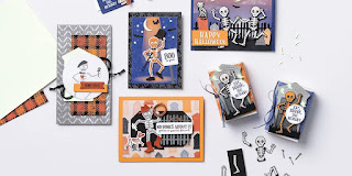 VIDEO: Stampin' Up! Bag of Bones Double Card Fun Fold + 10 Bonus Halloween Project Ideas | www.juliedavison.com #stampinup #halloween