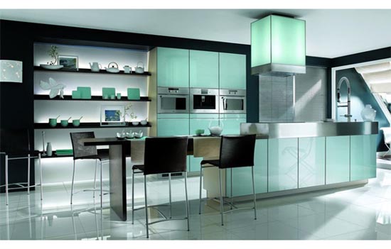 Glass Kitchen Cabinets