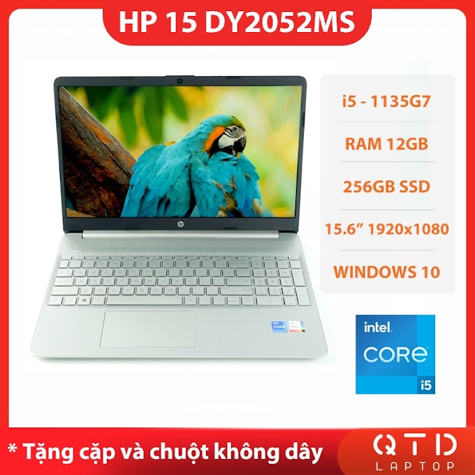 [ laptop_qtd ] Laptop HP 15-DY2052MS Core i5-1135G7/12GB/256GB SSD/15.6 FHD (1920x1080)/ Iris Xe Graphics/ Windows 10