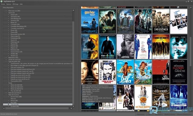 myCinema : un logiciel gratuit pour gérer votre vidéothèque