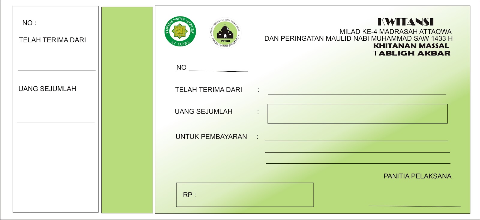 MADRASAH AT TAQWA CIKASO RW 09 BANDUNG: PROPOSAL MILAD KE 