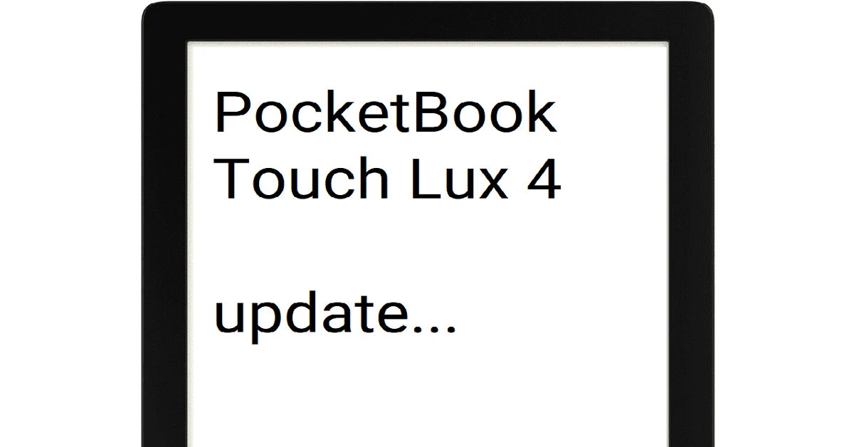 PocketBook Touch Lux 4 aktualizacja