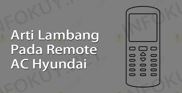 arti lambang pada remote ac hyundai