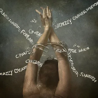 Powerful image of person breaking free from chains of negative labels like "crazy," representing overcoming mental health stigma.