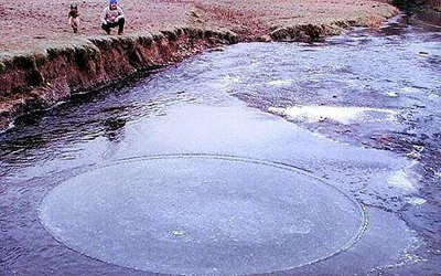 ice circle di Otten, Devon, Inggris