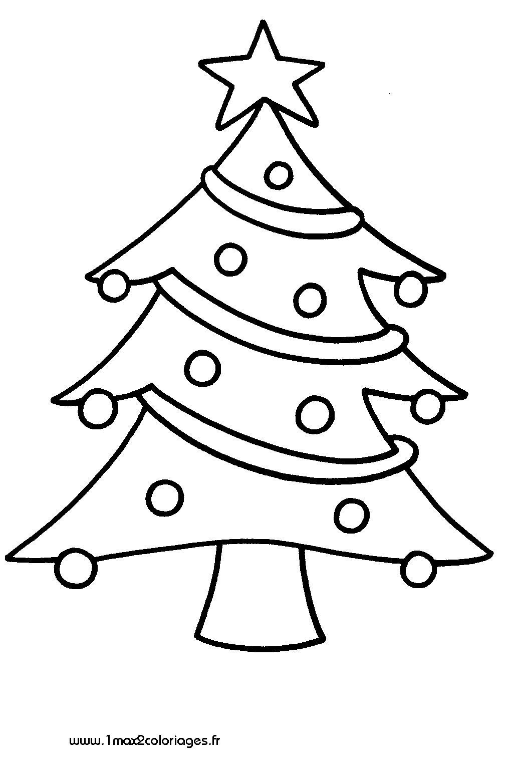 Imprimer le coloriage de No l du sapin