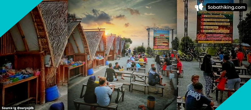 Wisata Puncak Sosok menjadi taman kuliner malam di Jogja yang menyajikan pemandangan alam matahari tenggelam. Harga tiket Puncak Sosok hanya sebesar Rp 3000 perorang