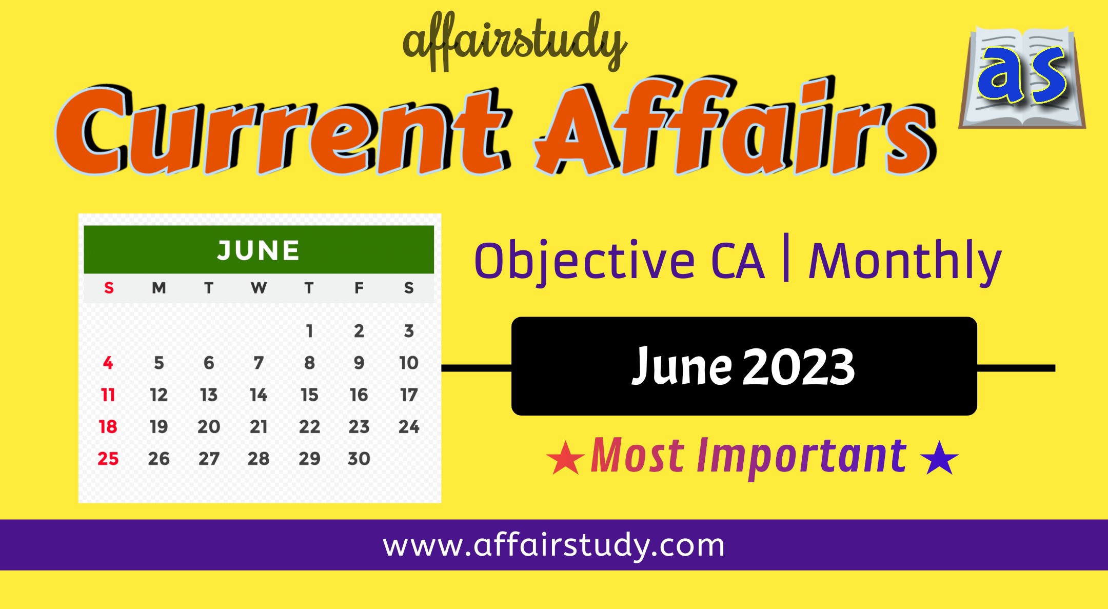 June 2023 Monthly Objective CA