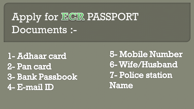 Documents required for apply indian passport 2021