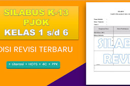 Download Silabus PJOK Kelas 1 s/d 6 SD/MI Kurikulum 2013 Revisi Terbaru Semester 2