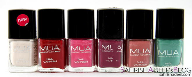 MUA - Makeup Academy Nail Varnishes - Review & Swatches