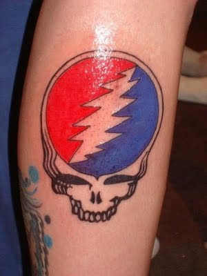 Grateful Dead Tattoos: GD Tattoo #15 Fresh Steal Your Face