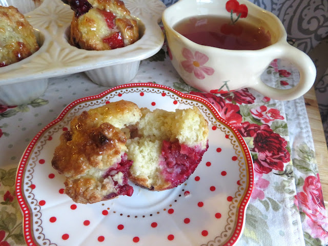 Lemon & Yogurt Mixed Berry Muffins