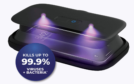 Homedics Phone Sanitizer Faster Kills Up to 99.9% - of Bacteria