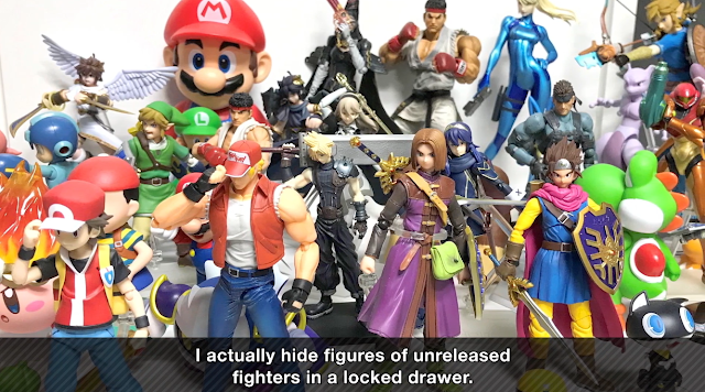 Masahiro Sakurai's 3D videogame character figure collection