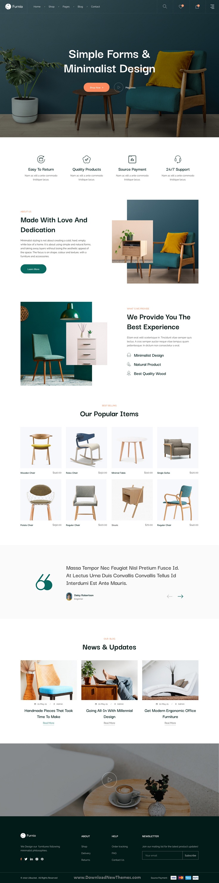 Furio - Furniture Online Store Figma Template Review