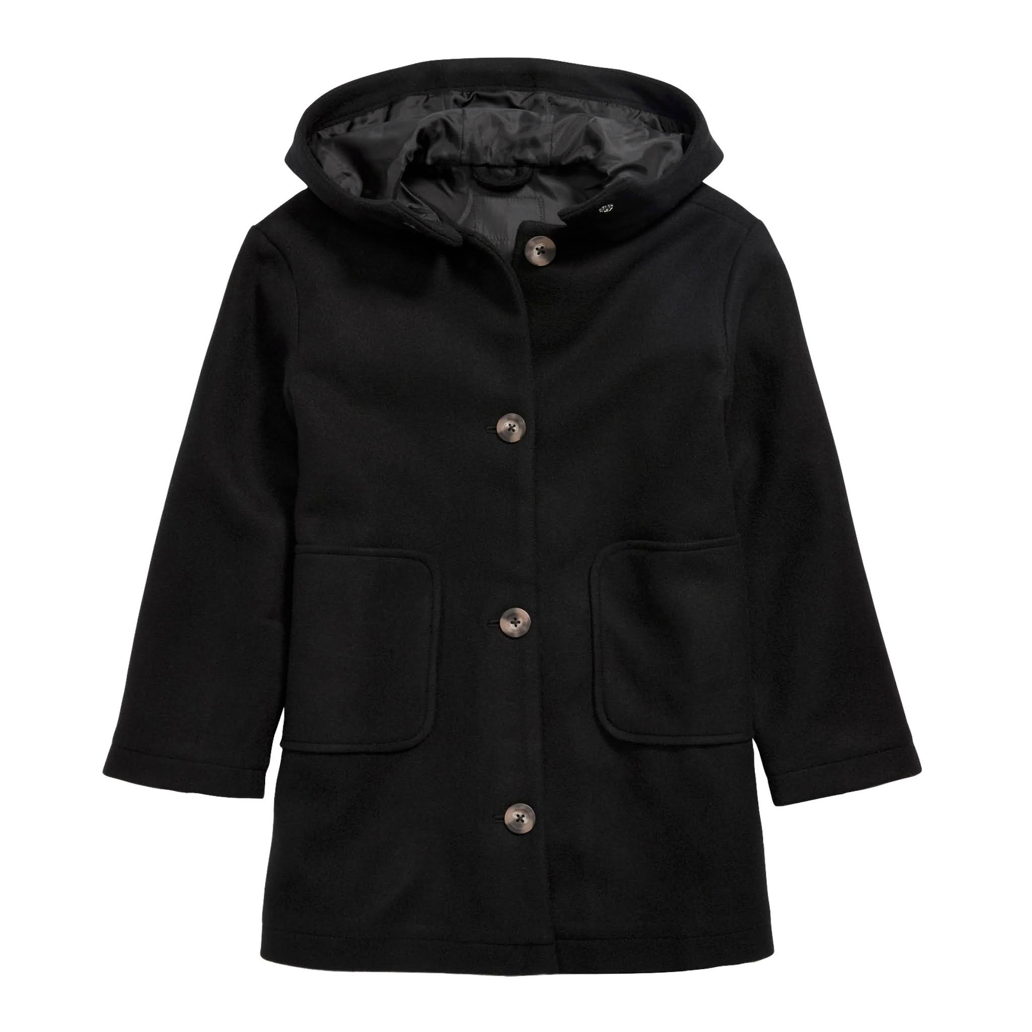Girls Hooded Soft-Brushed Coat from Old Navy