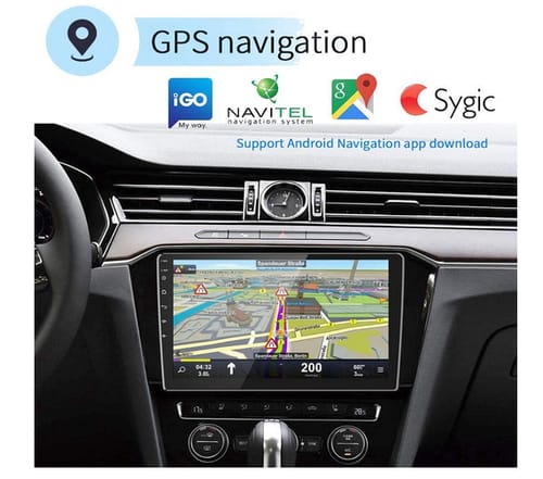 podofo 10 Inch Android Double Din Car Radio GPS Navigation