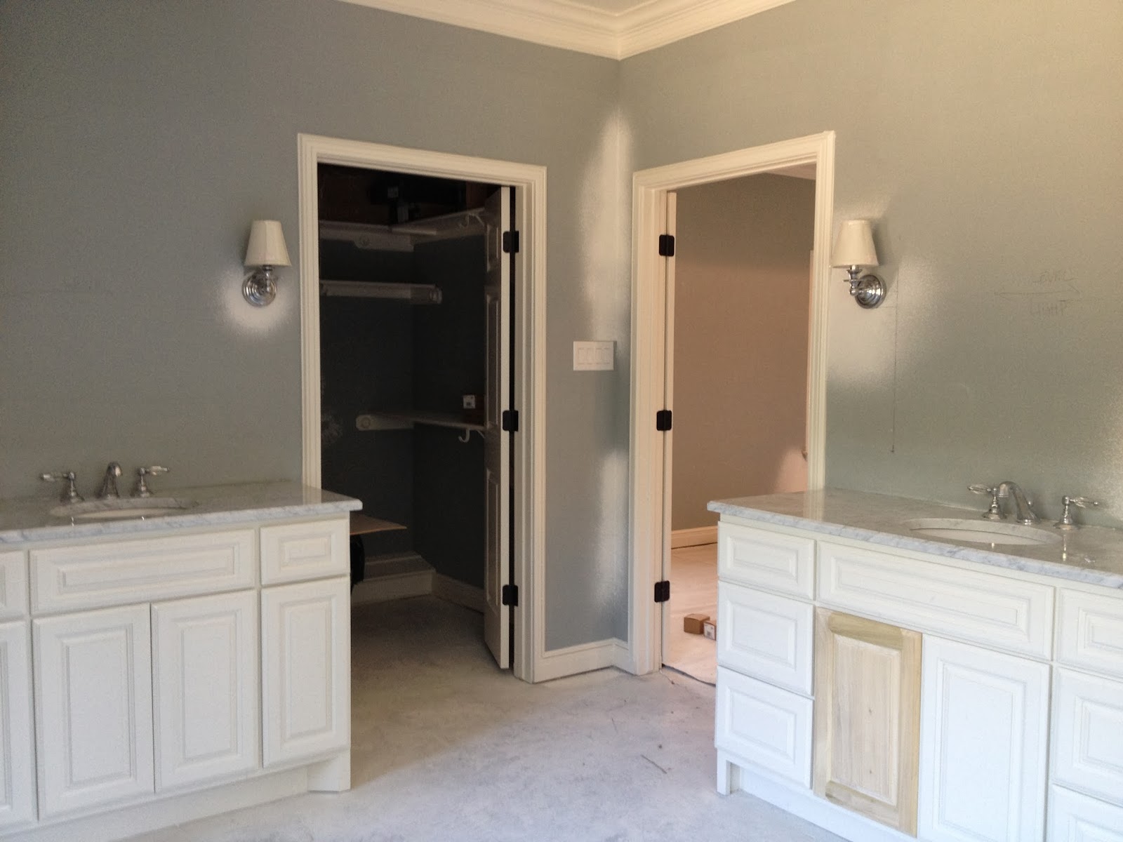 elegant bathroom vanities allowingspace for two separate vanity cabinets. Separate vanities 