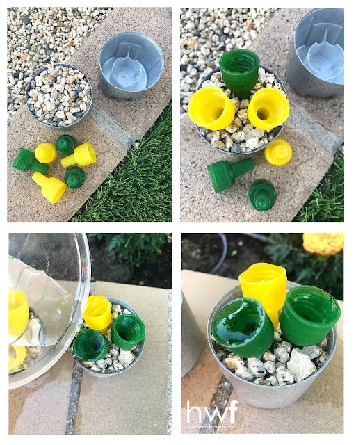 garden,spring,re-purposed,up-cycling,trash to treasure,DIY,diy decorating,use what you have, repurposed bee cups,gardening tips,gardening projects,tutorial