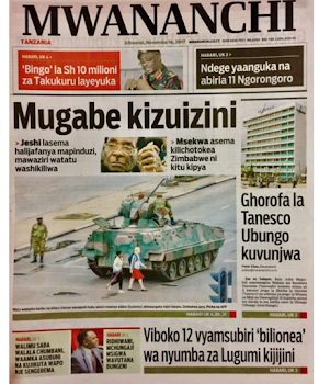 MAGAZETI YA LEO TAREHE 16.11.2017