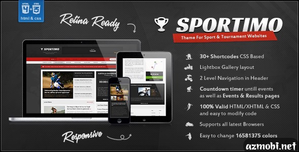 Sportimo - Sport & Events Magazine HTML Template