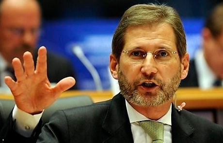 Johannes Hahn in EU Parliament